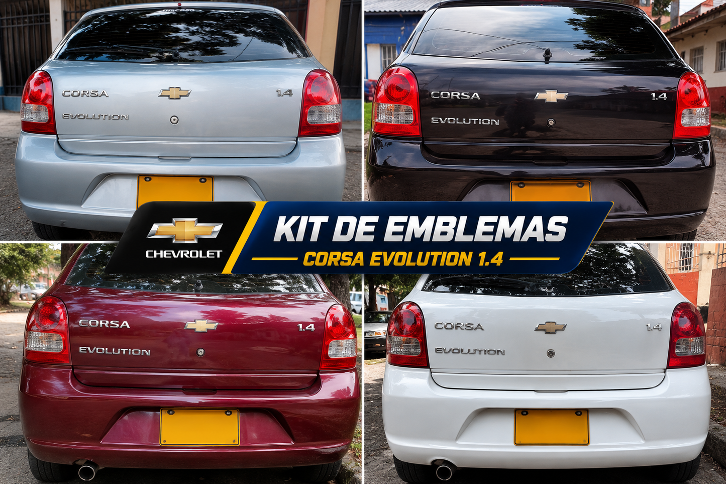 KIT DE EMBLEMAS CORSA EVOLUTION 1.4