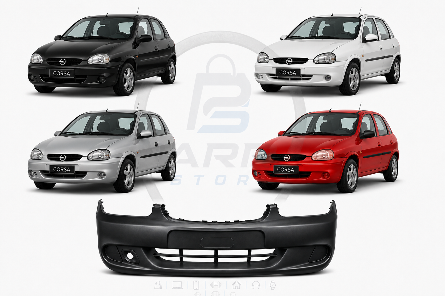 BOMPER DELANTERO PARA CORSA 2000-2007