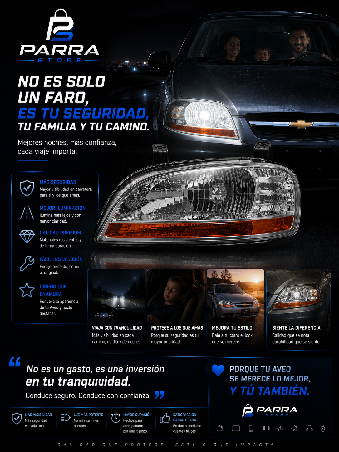 FAROS AVEO SEDAN 2006-2010