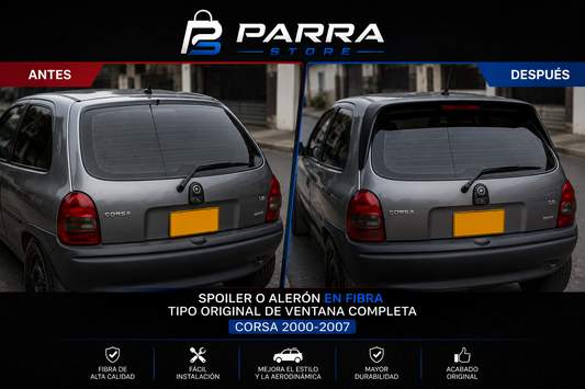SPOILER O ALERON, TIPO FIBRA CORSA