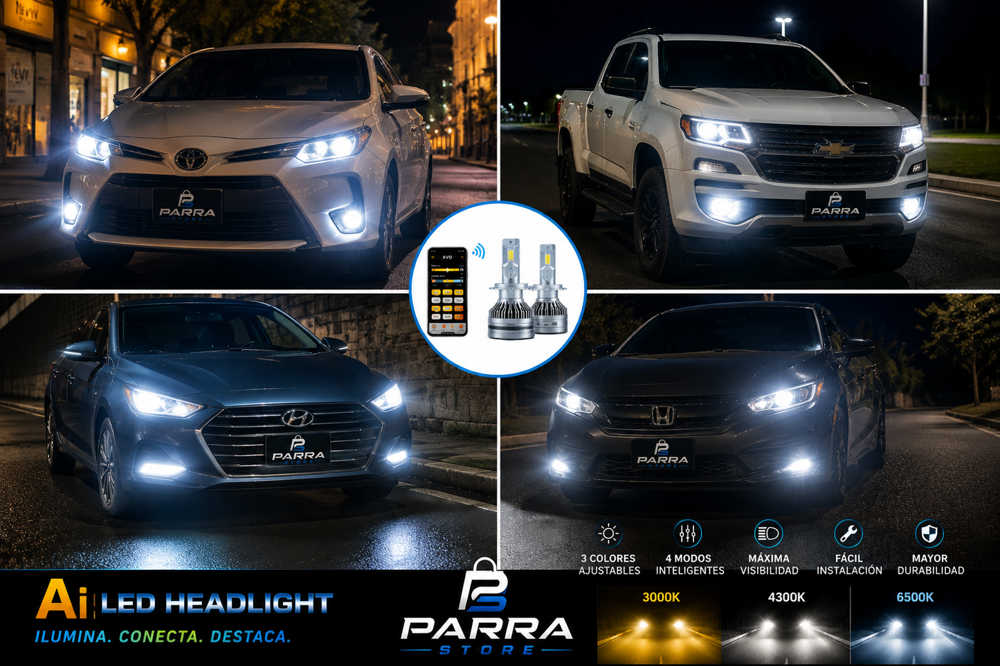 LUCES LED CON IA PARA TU CARRO