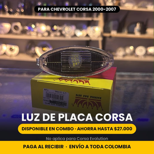 LUZ PLACA CORSA