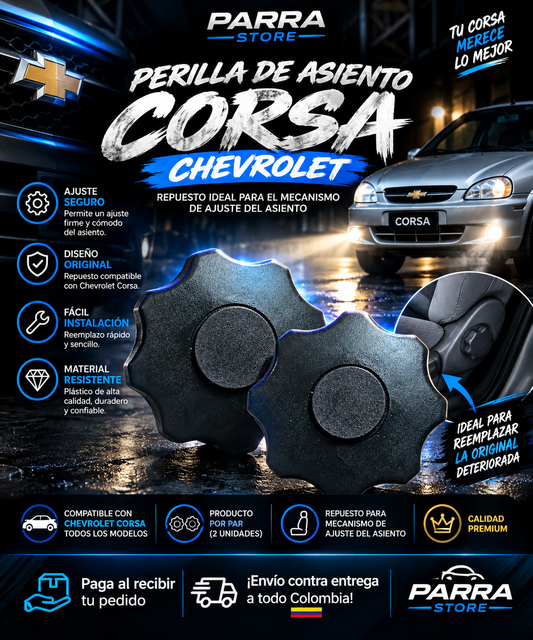 PAR DE PERILLAS DE ASIENTO DE CORSA