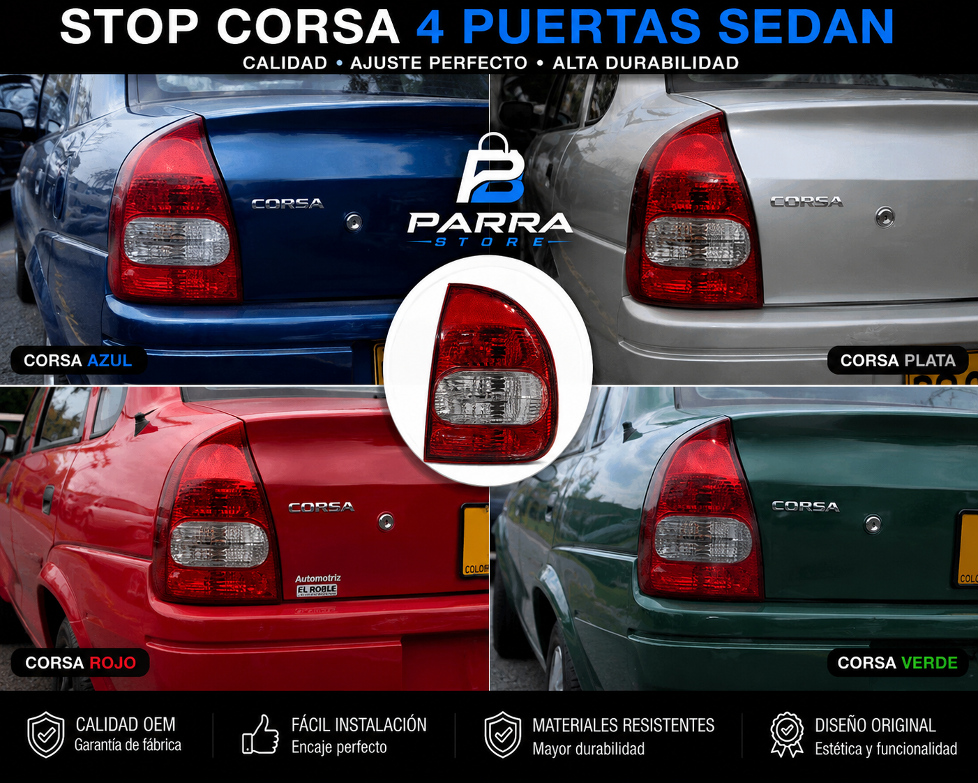 STOP CORSA 4 PUERTAS SEDAN (UNIDAD)