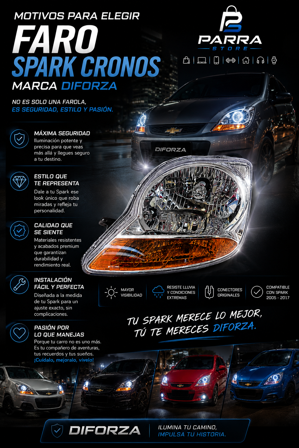 FAROLA SPARK CRONOS DIFORZA